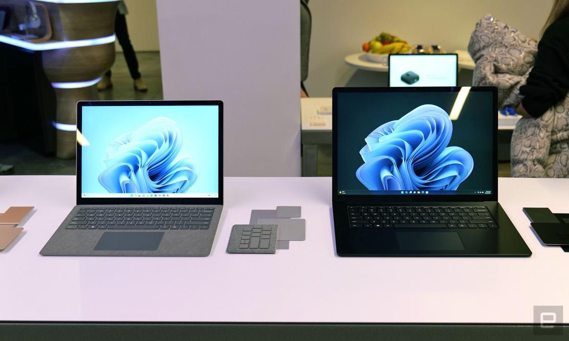 مایکروسافت از سرفیس لپ تاپ 5 با پردازنده‌های نسل دوازدهم اینتل رونمایی کرد