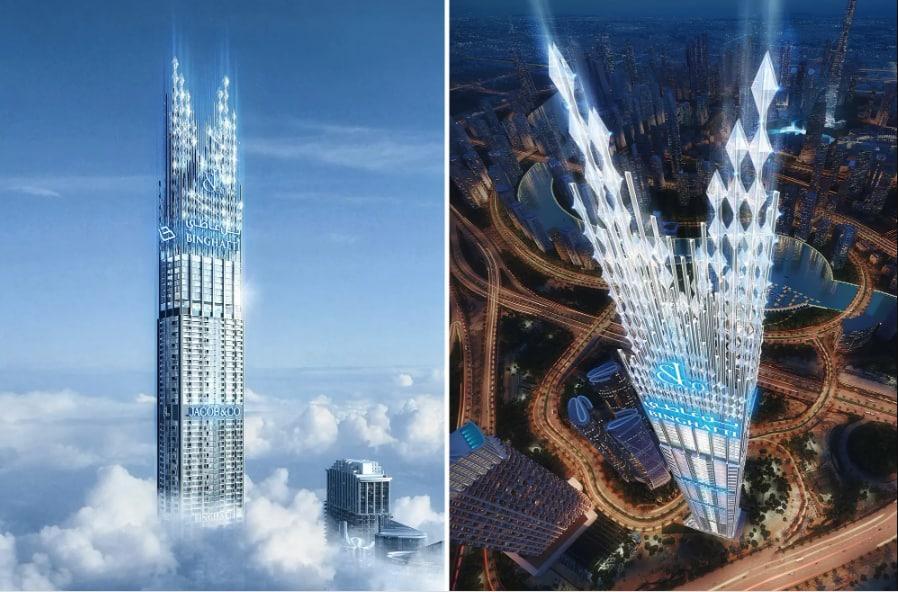 دبی بلندترین برج مسکونی دنیا را با تاجی از الماس می‌سازد