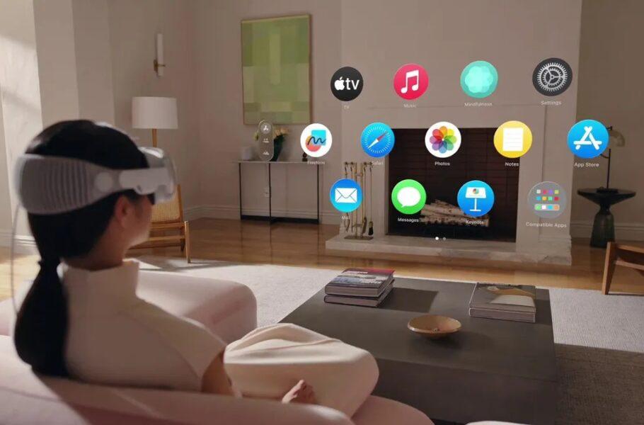 بعضی از اپ‌های هدست ویژن پرو دقیقاً همان اپ‌های آیپد یا آیفون هستند